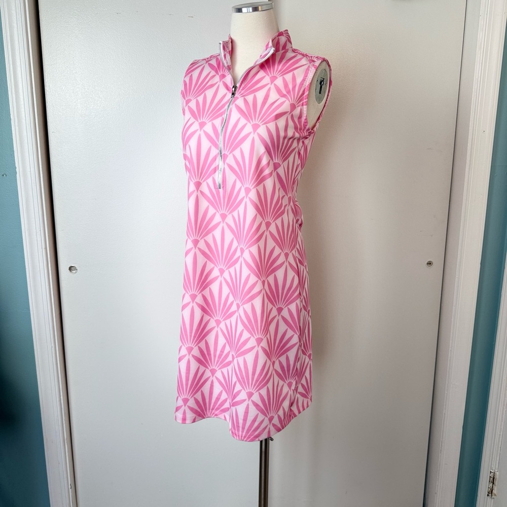 CHELSEA GUNN Pink Patterned Sleeveless Maxi Dress ~ Small